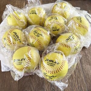 New Dudley Thunder Hycon 12" ASA Slowpitch Softball - 10 Pack 26307-4A069YR6